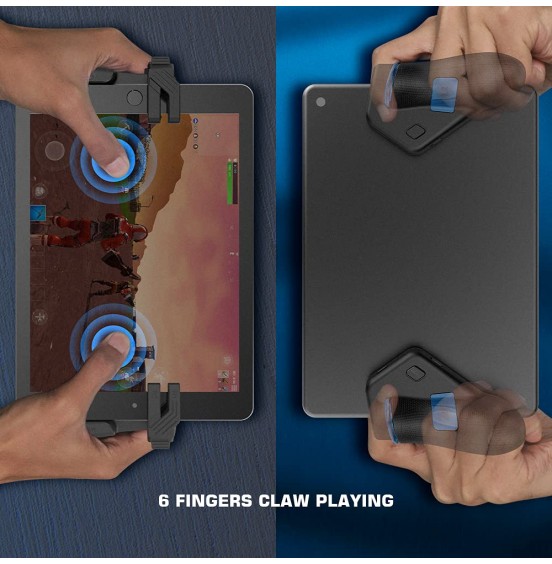 GameSir F7 Claw Mobile Game Controller for Android Tablet/ iPad, PUBG Controller, Plug and play , 4 Trigger, Sensitive Aim Shoot Joystickпј€Six Finger Operationпј‰for PUBG/Fornite